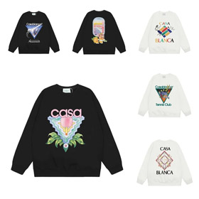 Casablanca casual all-match okrągła szyja bluza-4422  