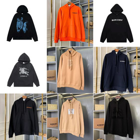 Burberry bawełna luźno dopasowana bluza z kapturem-5525  