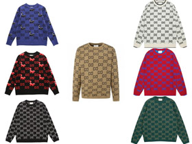 Gucci Fashion dzianiny szyi załogi jacquard sweter-5543  