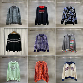 Dior Fendi nową wełną dzianinę Crew Neck Sweter-5545  