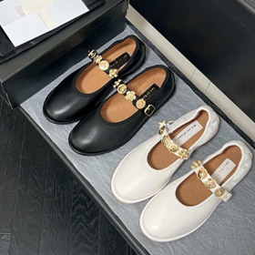 Chanel nowy styl vintage niskich obcasów pompy-5733  