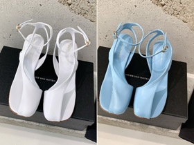 Dries Van Noten nowe buty na wysokim obcasie z otwartymi palcami 5755  