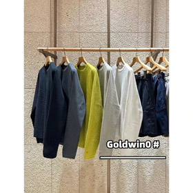 Goldwin SOLOTEX Waffle Knit haftowana koszulka z długim rękawem-5947  